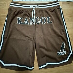 Kangol Brown Mesh Shorts – Size XL (TG)